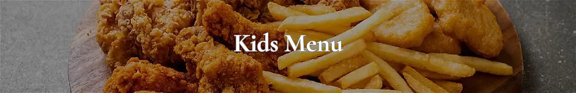 Kids Menu category banner