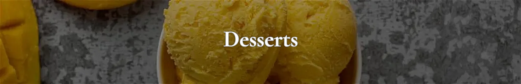 Desserts category banner
